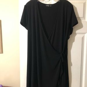 Black wrap dress